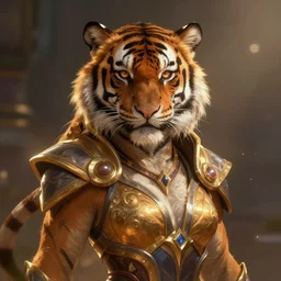 The Tiger Queen as an Apex Legends character digital illustration portrait design by, Mark Brooks detailed, soft lighting