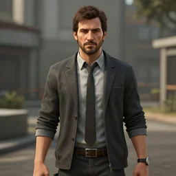 Screenshot of Sterling Archer from the show Archer as a 3d NPC in the videogame 'Hitman 3' (2021). Sharpened. 1080p. High-res. Ultra graphical settings.