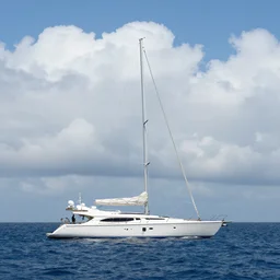 yacht oh a cloud