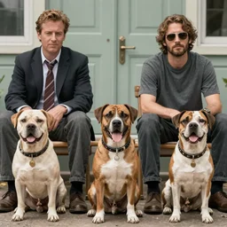 reservoir dogs but the actors are real dogs cinematic realistic 3 5 mm