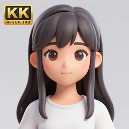 pretty anime girl, 3D character model, perfect face, cute face, 3D render, trending on artstation, 8k