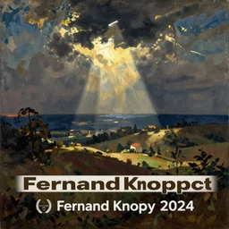a vision. painting by fernand knoppf