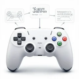 davinci diagram of a video game controller