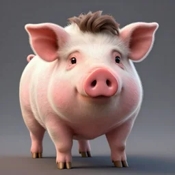 Viktor Orban as an anthropomorphic pig, high detail, trending on artstation, 8k