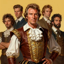 formal portrait of charlton heston as don quixote. digital art by eugene de blaas, ross tran, and nasreddine dinet, vibrant color scheme, intricately detailed, in the style of romanticism, cinematic, artstation, greg rutkowski