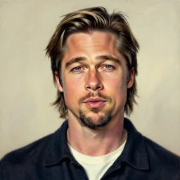 portrait of brad pitt in the style of picasso