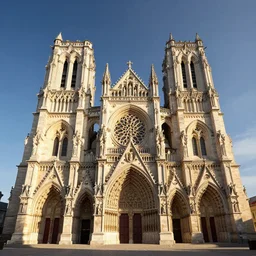 The Citadel of Light and the Divine Providence Cathedral, HDR photo rendered in unreal engine