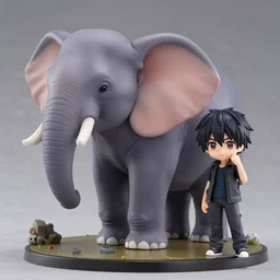 nendoroid 🦖🐘 ( by kim jung gi ) ( by george morikawa ) [ by kentaro miura ]
