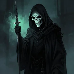 The Grim Reaper, digital art, trending on artstation