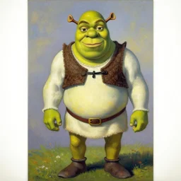 shrek, painting by Picasso