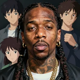 A detailed portrait of Lil Wayne by Ilya Kuvshinov, Greg Rutkowski and Makoto Shinkai