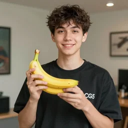 The youtuber CG5 holding a banana, photo