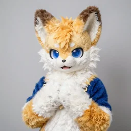 portrait photo still of a young asriel dreemurr fursuit, 8 k, 8 5 mm f 1. 8