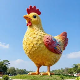 The most beautiful chick sculpture in the world, 4k, HDR