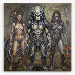 the predator. intricate painting by ross tran, magali villeneuve, and jeremy mann.