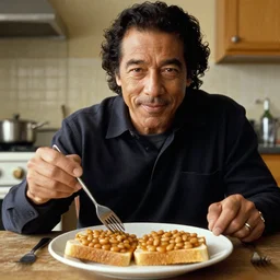 danny trejo with beans on toast
