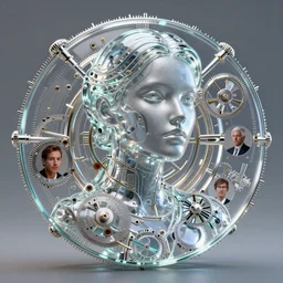 technology, glass antikythera, silver, sci - fi, beauty portrait, futuristic complex 3 d render by ilya kuvshinov, simon stalenhag, wlop, thomas kinkade, greg rutkowski. octane render, 8 k, sharp focus, luminous, intricate, highly detailed. post processing, ray tracing
