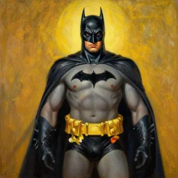 Batman by Raja Ravi Varma, oil on canvas,