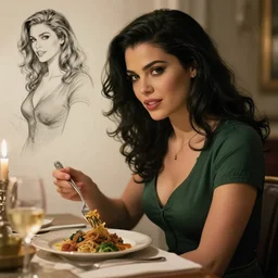 she - hulk eating dinner, character sheet, character design, contrast, deep focus, turnaround, highly detailed, dramatic lighting, digital painting, artstation, concept art, matte, sharp focus, illustration, elegant, art by artgerm and greg f and alphonse mucha.