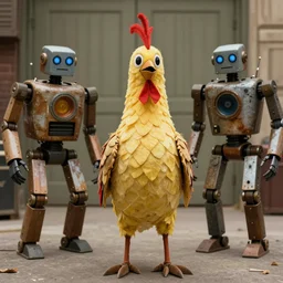ridiculous bird costume for stupid 1930s film about the end of the world with robots