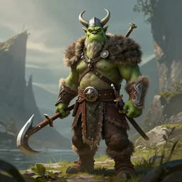 Skrek viking, fantasy concept art, trending on artstation, artstationHD, artstationHQ, 8k