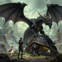 mount epic great black dragon turtle screenshot world of warcraft mounts worldboss fantasy comics that looks like it is from borderlands by jesper ejsing, by rhads, makoto shinkai alena aenami artworks in 4 k beeple, thomas kinkade heartstone league of legends dofus overwatch