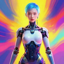 symmetry!! stunning portrait of female cyborg, by victo ngai, kilian eng vibrant colors, dynamic lighting, digital art, winning award masterpiece, fantastically beautiful, illustration, aestheticly inspired by beksinski and dan mumford, upscale with simon stalenhag work, artstation, 8 k