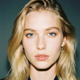 realistic photoshooting for a new comme des garcons lookbook, color film photography, close up, photo of a blonde woman, photo in style of tyler mitchell, 3 5 mm,