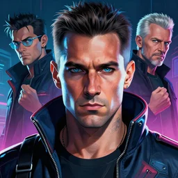 a highly detailed beautiful portrait of arturo vidal cyberpunk, by gregory manchess, james gurney, james jean