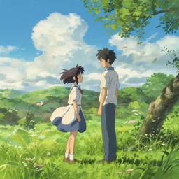fantasy romance movie by makoto shinkai, visually stunning