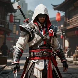 Ingame Screenshot of  Art of Assassins' Creed: Tokyo Shinobi, for ps5, Highly Detailed, Unreal engine 5, HD, 8k, GTX 3090, 🔥 😎 🕹️ 👀