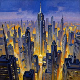 cloisonnism wide angle painting of megacity 1 from judge dredd megacity 1 from judge dredd in no mans sky no mans sky | masterpiece greg staples, syd - mead, moebius, bekskinski