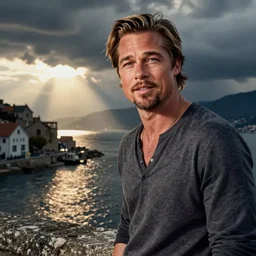 brad pitt at port des canonge