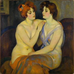 painting of a gemini by tamara de lempicka