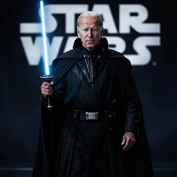 Joe Biden as the Sith Emperor in Star Wars, dark photo