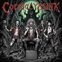 album cover of cosmic horror junk band by akihiko yoshida