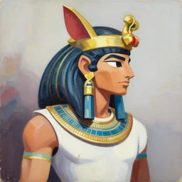 greg manchess portrait painting of menat from street fighter as overwatch character, medium shot, asymmetrical, profile picture, organic painting, sunny day, matte painting, bold shapes, hard edges, street art, trending on artstation, by huang guangjian and gil elvgren and greg rutkowski