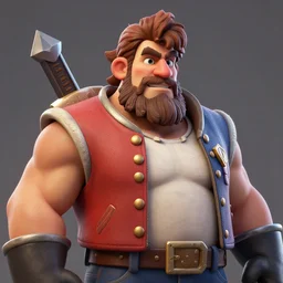 portrait the uncle thing, octane render, detailed, brawl stars, unreal engine 5, cinema 4 d cinematic, artstation, greg rutkowski, clash of clan, clash royal