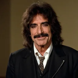 frank zappa smiles ( ( shyly ) ) in the movie 2 0 0 1