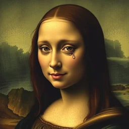 photomanipulation of crying mona lisa by drawception and fineartamerica anna maghradze. rosie hardy. nicholas scarpinato, memesociety, 9 gag