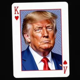donald trump card, trump card, product concept art, fresco, fine portrait, caricature, hyperrealistic, trump card, card