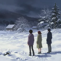 winter!!! by satoshi kon, ilya repin, lena aenami, shinji kimura