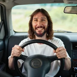 jesus taking the wheel