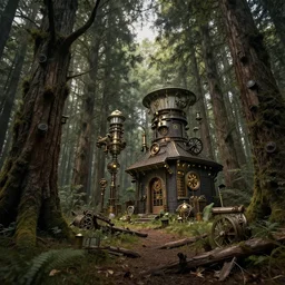 steampunk forest