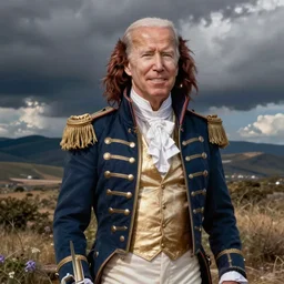 Joe Biden dressed as Napoleon dynamite