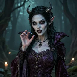 a wicked LADY pickpocket with elvish features 8k, octane render, HDR, trending on artstation, 4k, 8k, HD