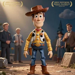 mr bean dressed as woody from toy story, fine details, realistic shaded lighting poster by greg rutkowski, magali villeneuve, artgerm, jeremy lipkin and michael garmash and rob rey