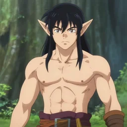 anime portrait of a goblin from high fantasy as a muscular anime boy by stanley artgerm lau, wlop, rossdraws, james jean, andrei riabovitchev, marc simonetti, and sakimichan, trending on artstation