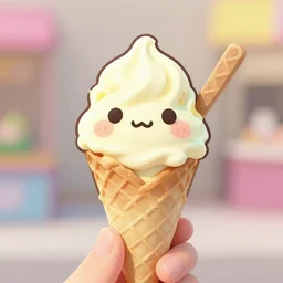 a very cute ice cream