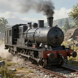 Armoured train, screenshot from the game 'Sniper Elite 4'